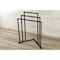 Kingston Brass LShaped Freestanding 3Tier Steel Corner Towel Rack, Matte Black SCC8270 - alternate 2